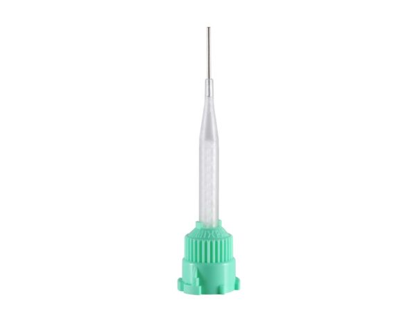 Clear Automix Tips with Bendable 19 Gauge Metal Cannula